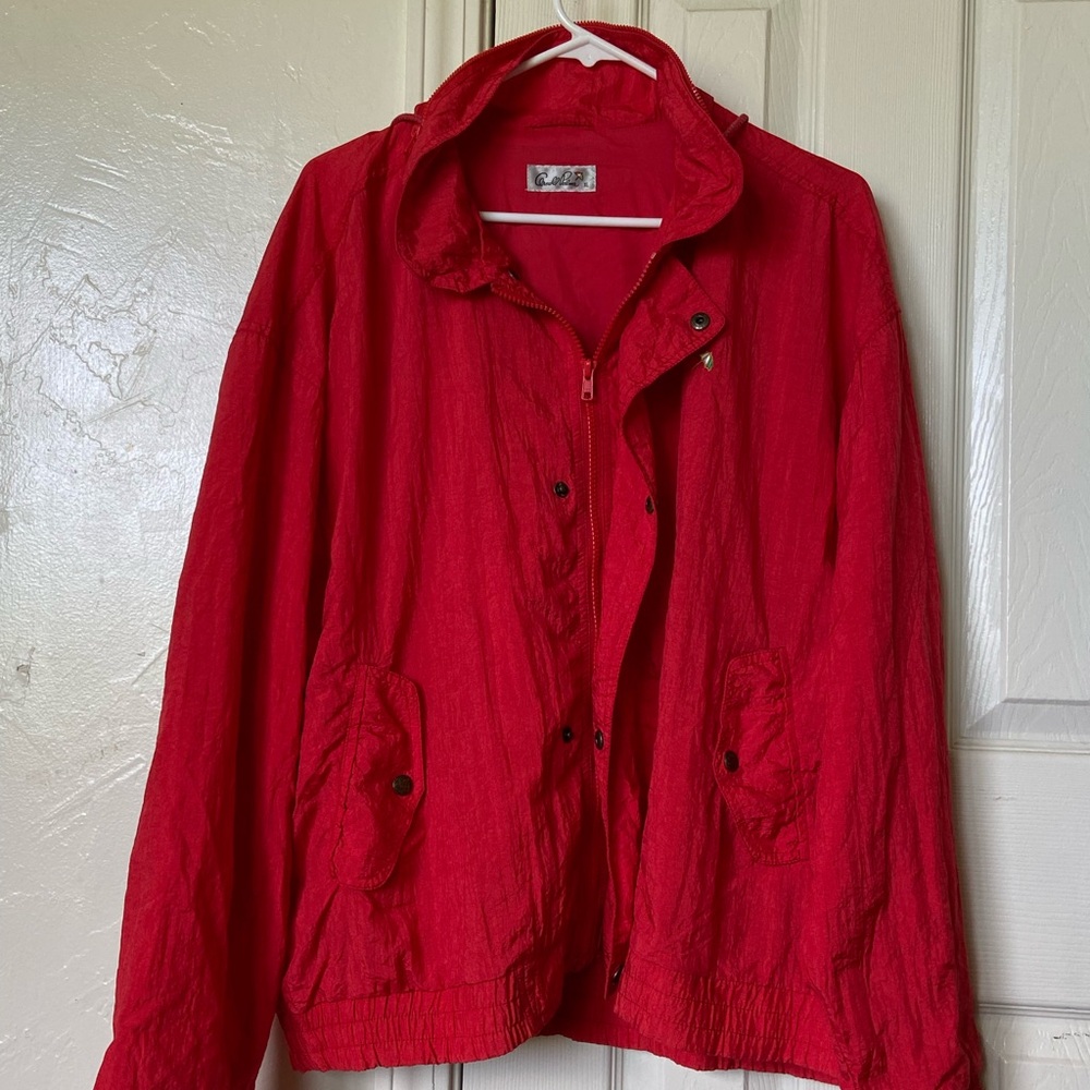 Red Windbreaker